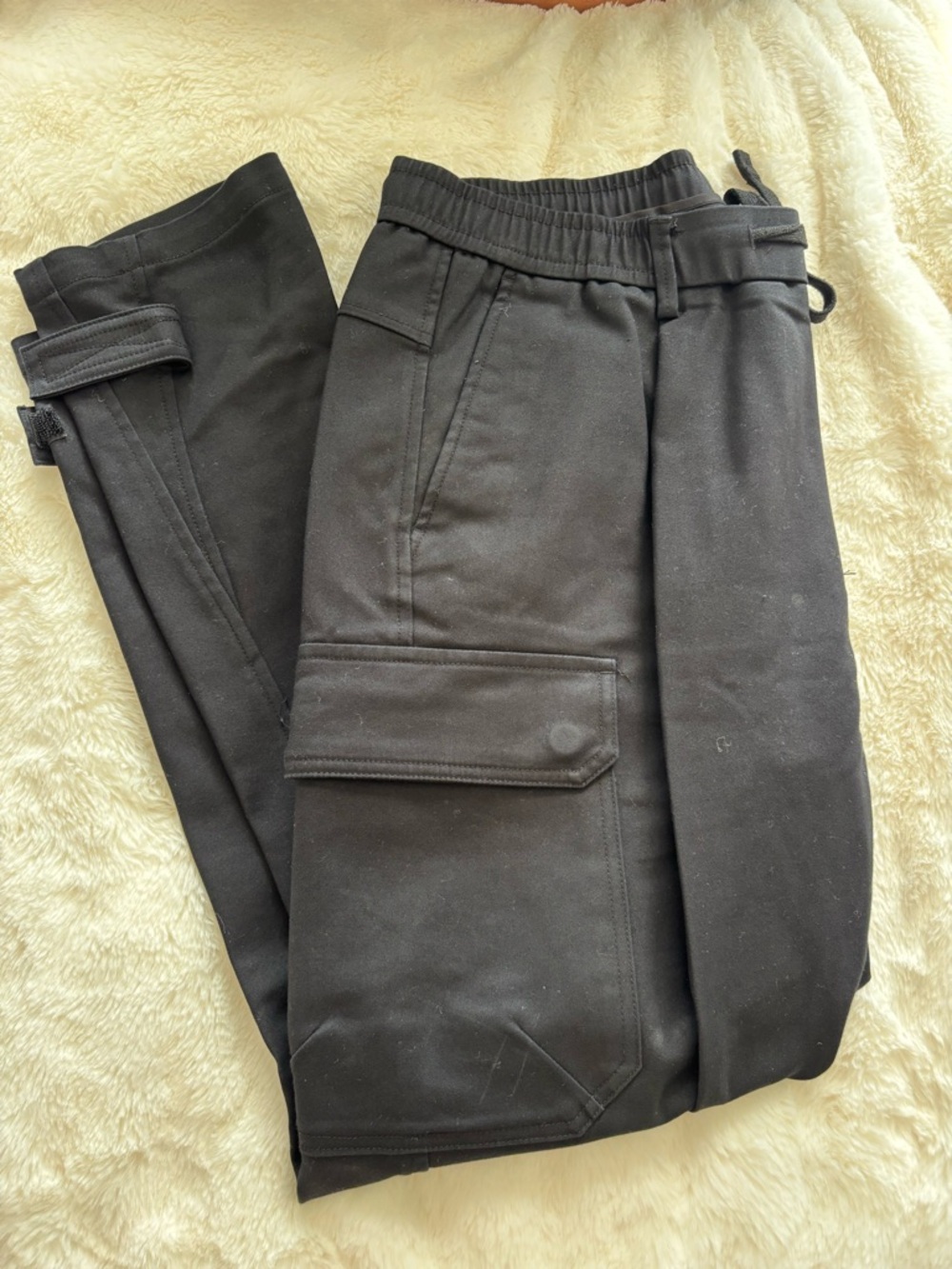 MANIA JEANS Men's Black Cargo Jogger Pants